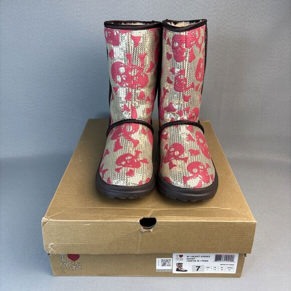 UGG Shoes - SOLD!!!! So Sorry! No Longer Available! Boots Pink Brown Gold Heart